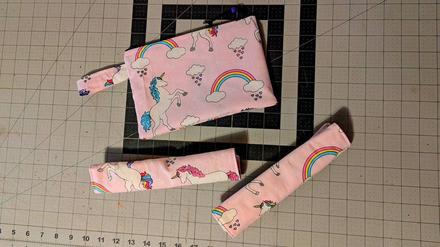 Custom Pouch and Seatbelt Covers