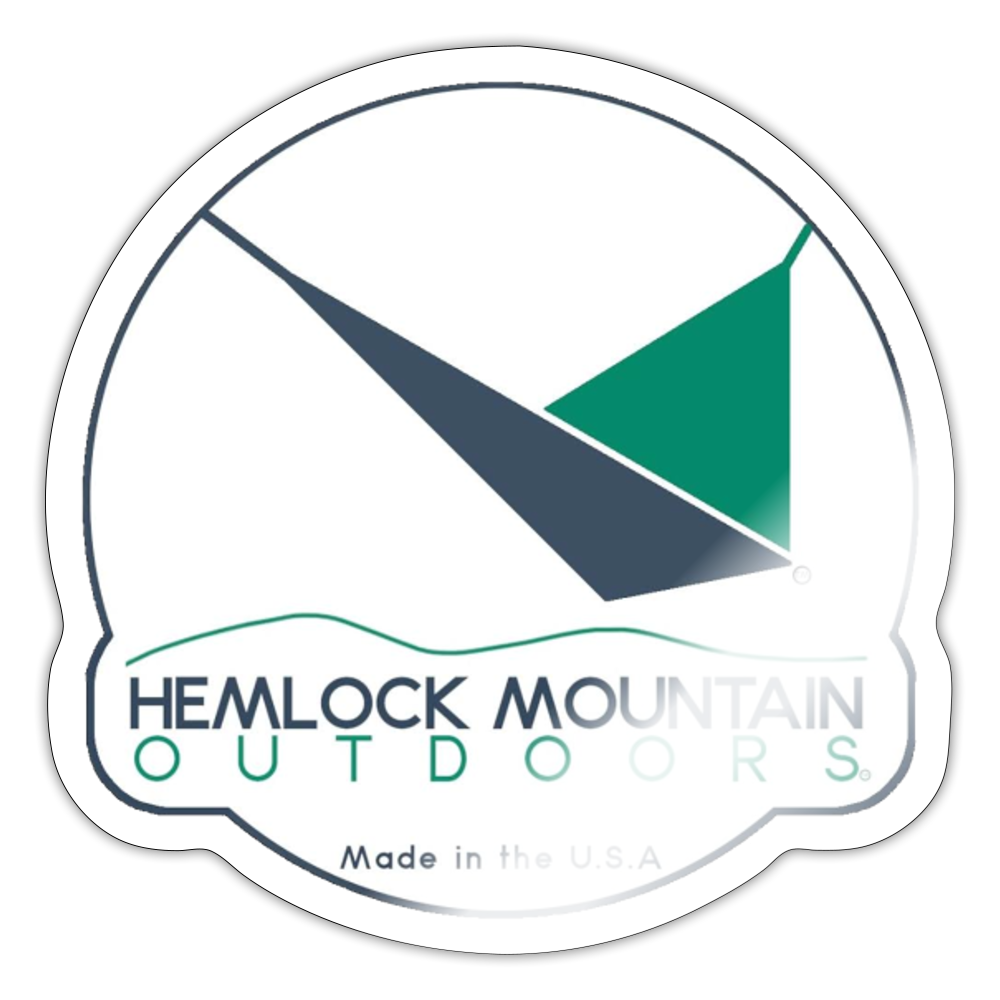 Hemlock Mountain Outdoors Sticker '21 - white glossy