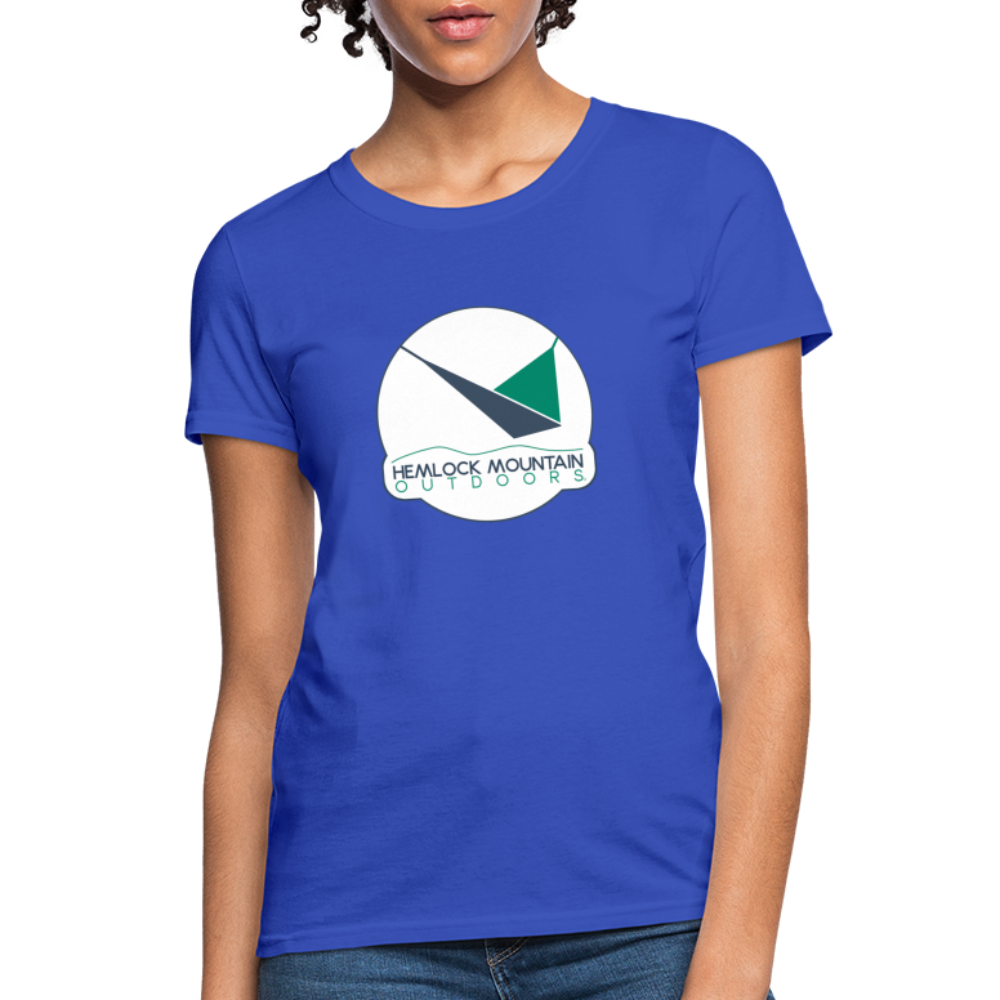 Hemlock Mountain Outdoors Logo Women's T-Shirt - royal blue