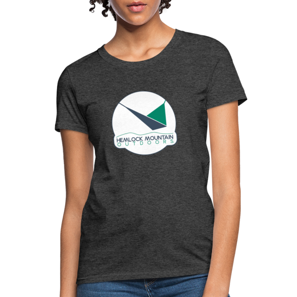Hemlock Mountain Outdoors Logo Women's T-Shirt - heather black