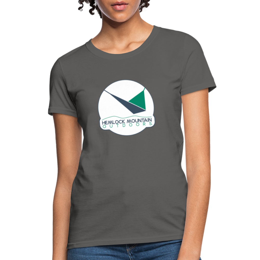Hemlock Mountain Outdoors Logo Women's T-Shirt - charcoal