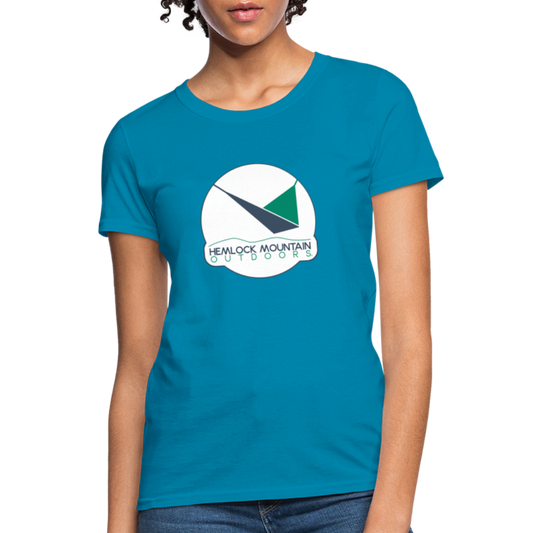 Hemlock Mountain Outdoors Logo Women's T-Shirt - turquoise
