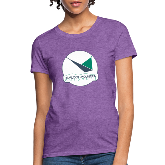 Hemlock Mountain Outdoors Logo Women's T-Shirt - purple heather