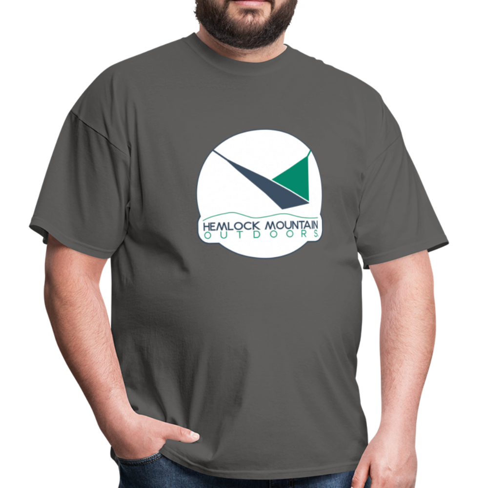 Hemlock Mountain Outdoors Logo Men's T-Shirt - charcoal