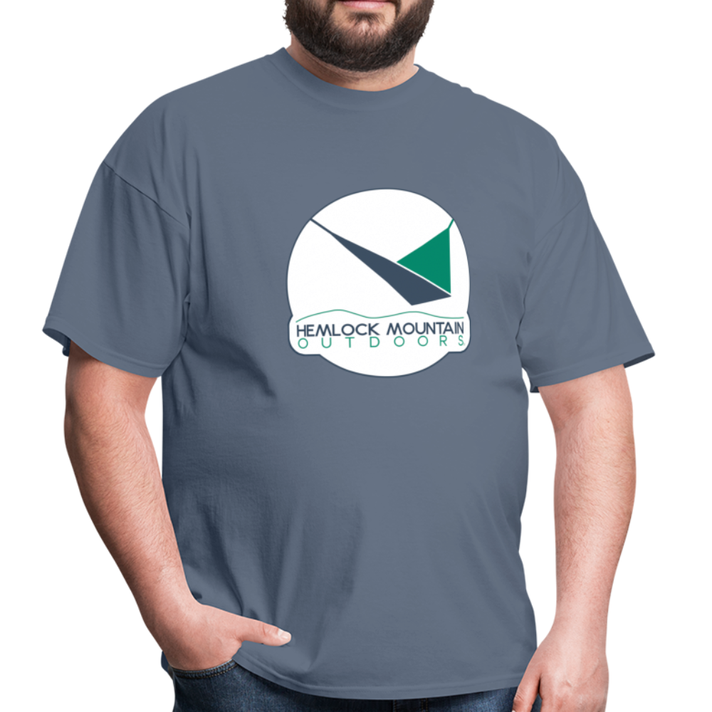 Hemlock Mountain Outdoors Logo Men's T-Shirt - denim