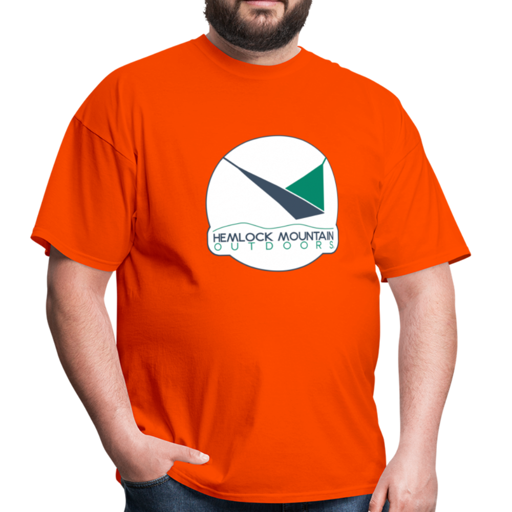 Hemlock Mountain Outdoors Logo Men's T-Shirt - orange
