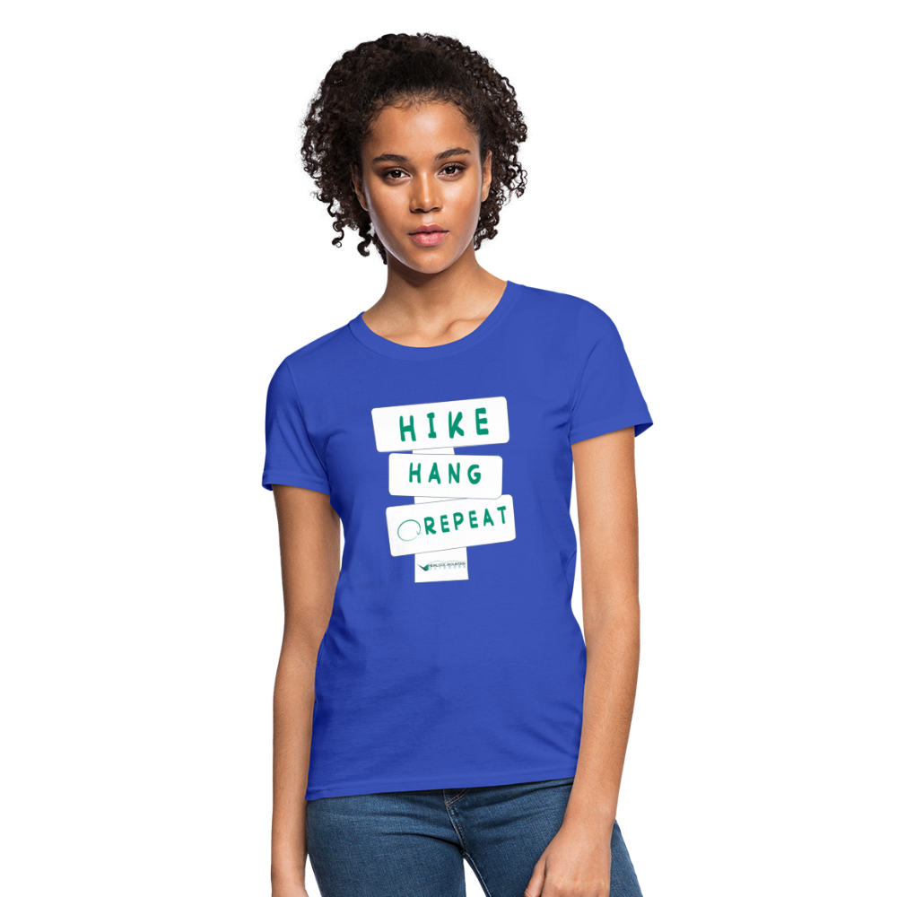 Hike Hang Repeat '21 Women's T-Shirt - royal blue