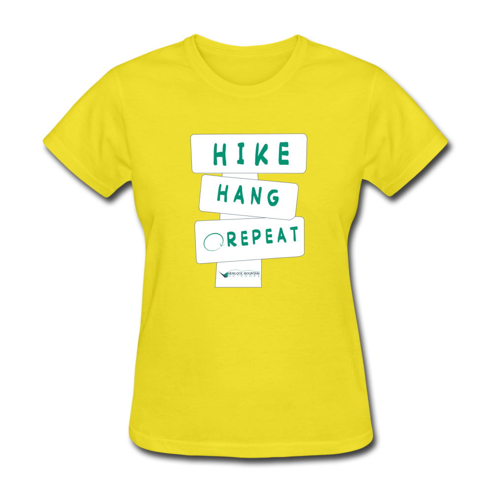 Hike Hang Repeat '21 Women's T-Shirt - yellow