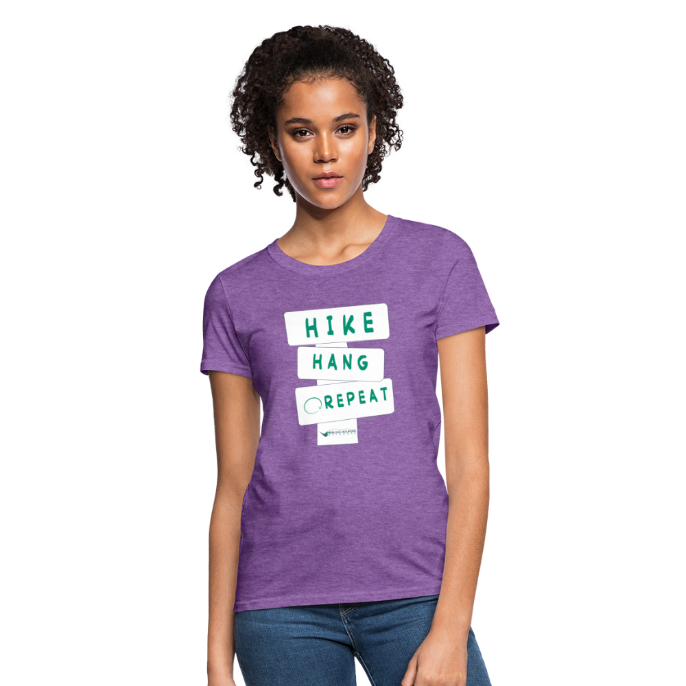 Hike Hang Repeat '21 Women's T-Shirt - purple heather