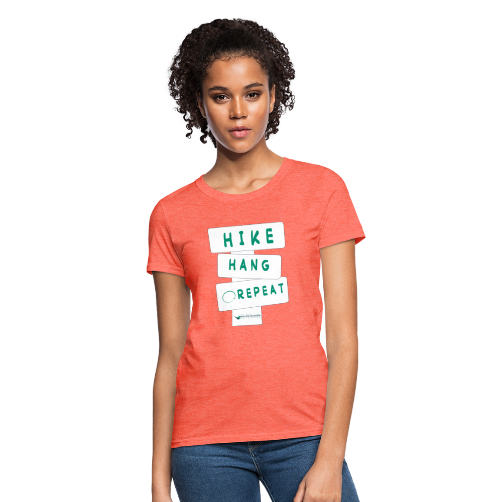 Hike Hang Repeat '21 Women's T-Shirt - heather coral