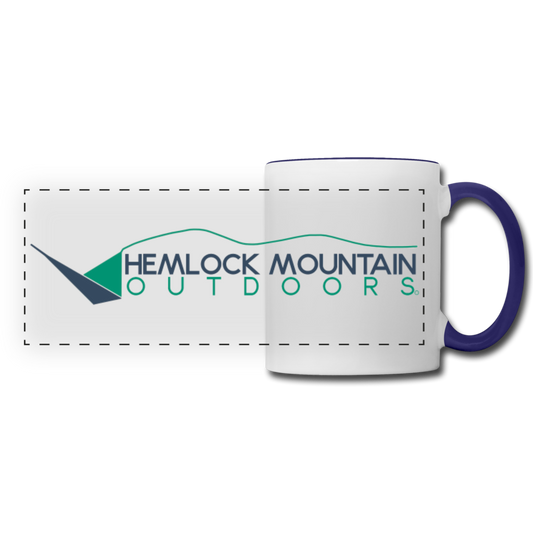 Coffee Mug - Hemlock Mountain Outdoors - white/cobalt blue