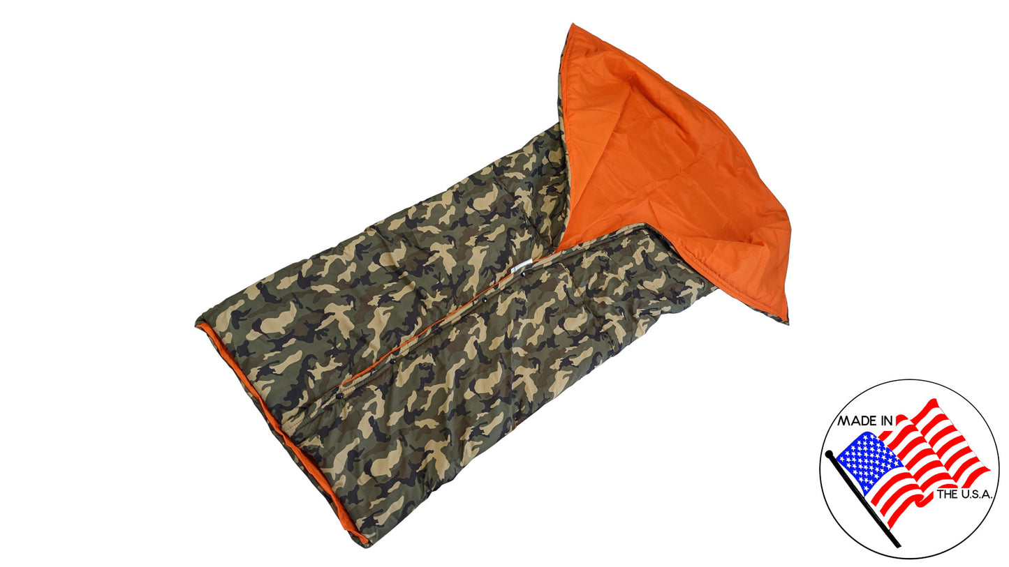 Ready Made: UglyQuilt Top 50 - Woodland Camo/Blaze Orange